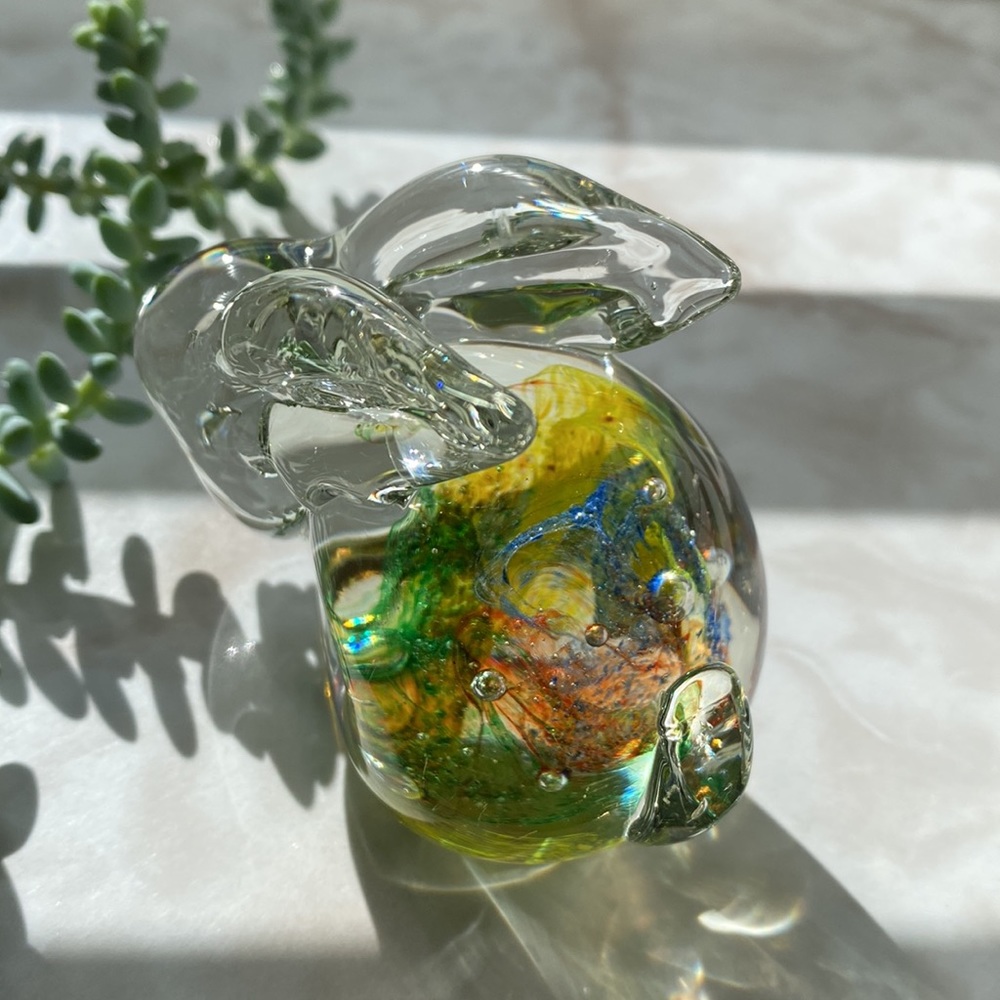 🐰Vintage🐰Glass Bunny Paperweight - Picture 5 of 9